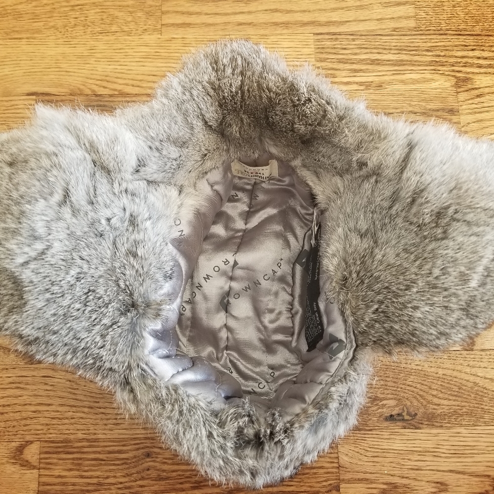 Crown Cap with Rabbit Fur Trim - Picture 2 of 11